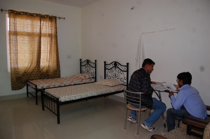 On-campus hostel room at BITS